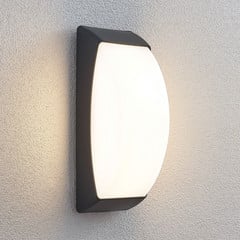Kinkiet zewnętrzny LED Alaxey, IP65, ciemnoszary