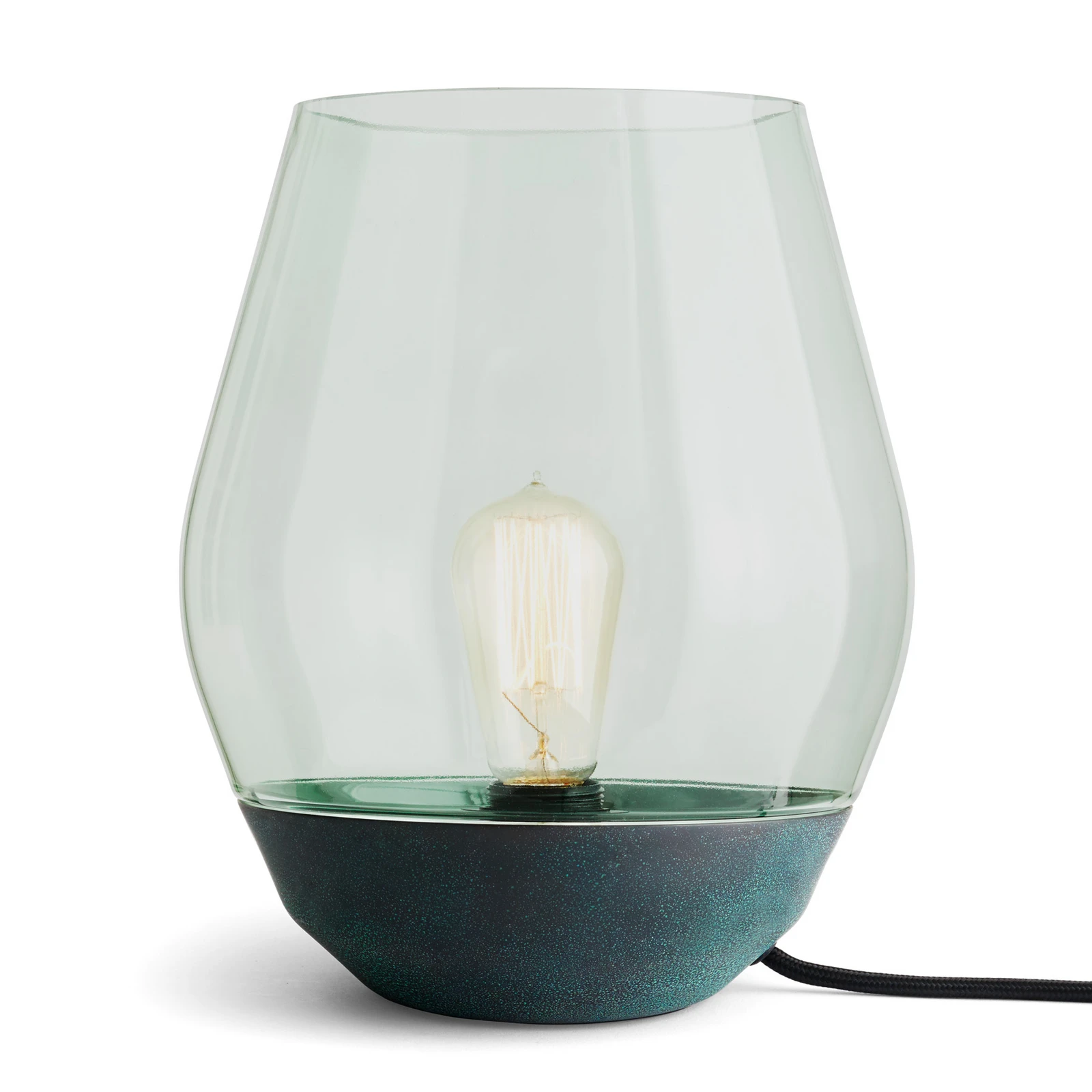 New Works tafellamp Bowl, koper/rookgrijs, hoogte 30 cm