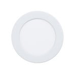 EGLO connect Lámpara empotrable LED inteligente Fueva 6-Z, blanco, Ø 12 cm