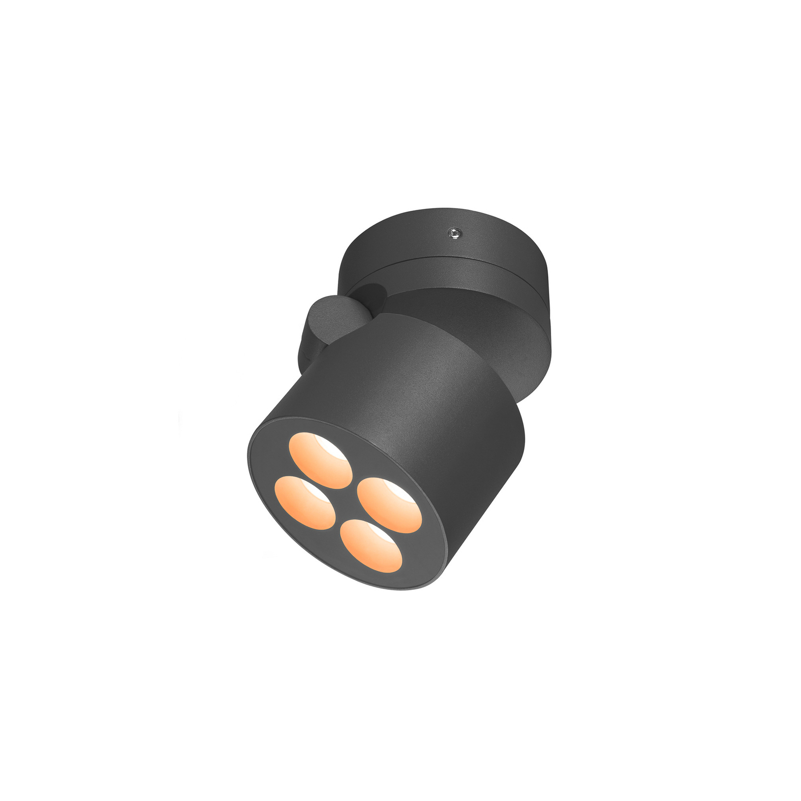 SLV Applique d'extérieur LED R-Cube, anthracite, aluminium, Ø 10 cm