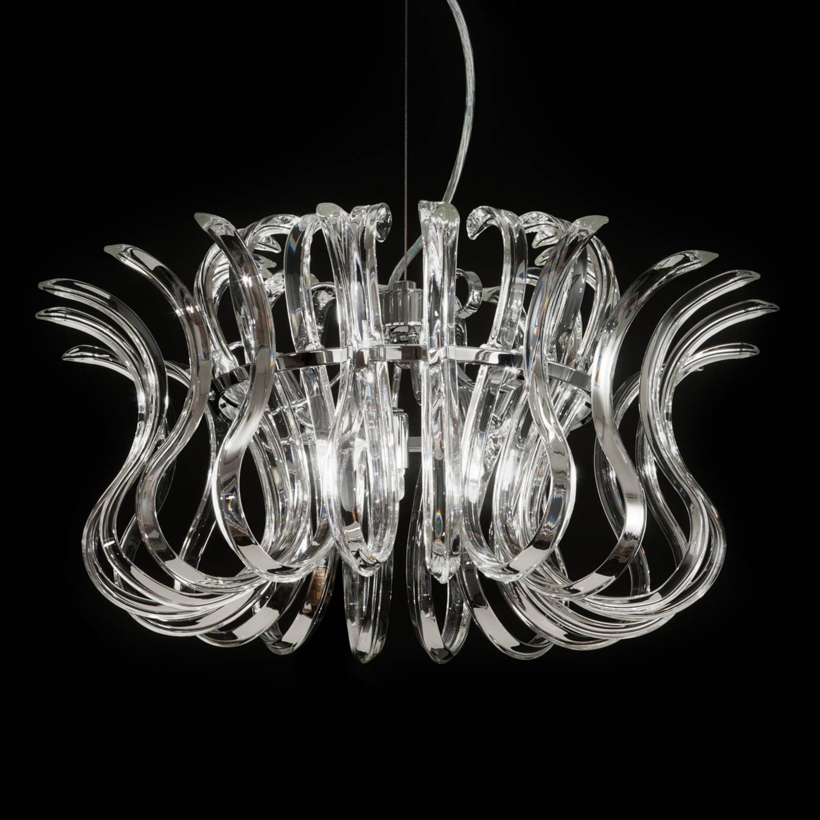 Metallux Suspension Wave en verre diamètre 50 cm