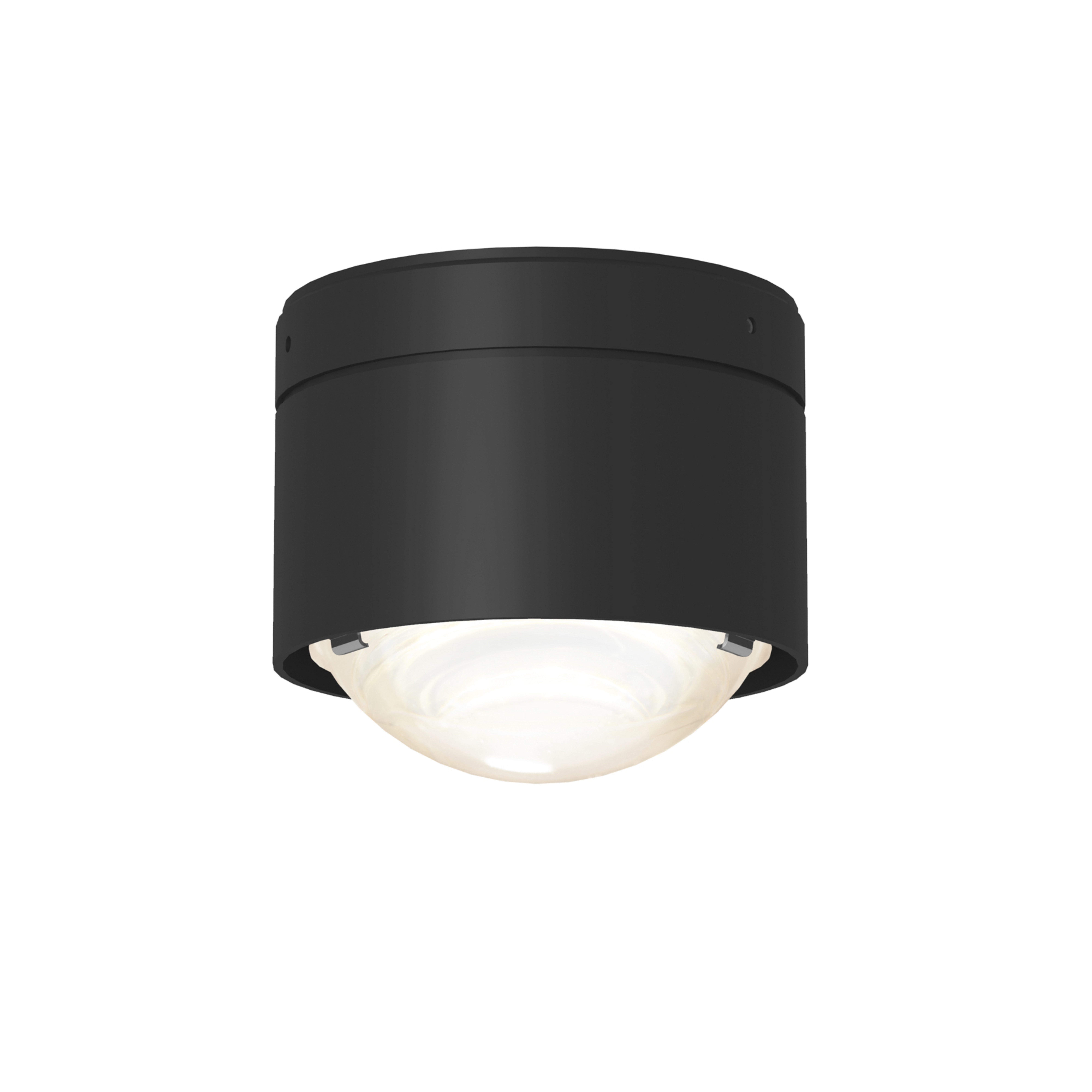 Puk! 80 One LED-Deckenspot Linse matt schwarz matt