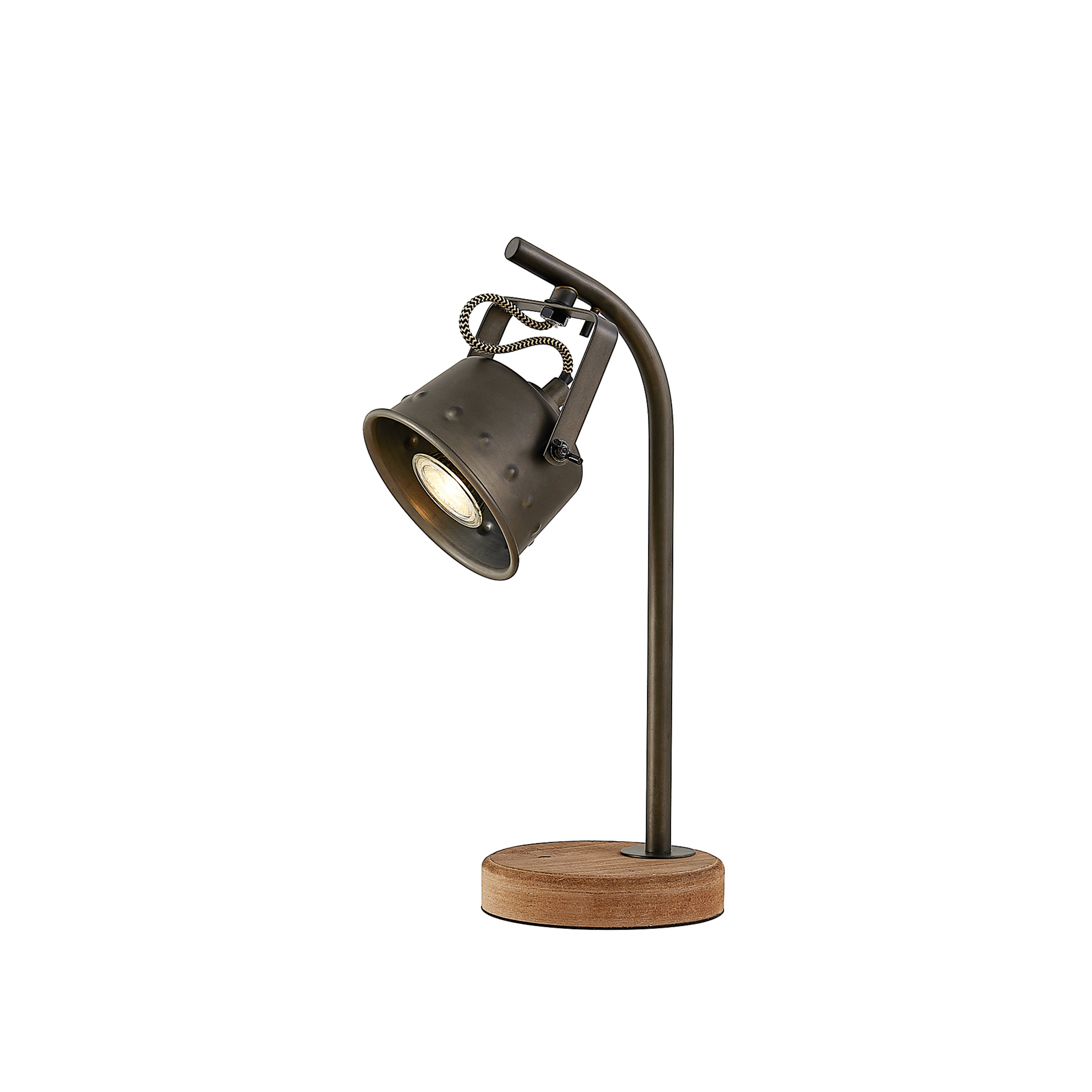 Rubinjo Lampe de Table Wood/Black - Lindby
