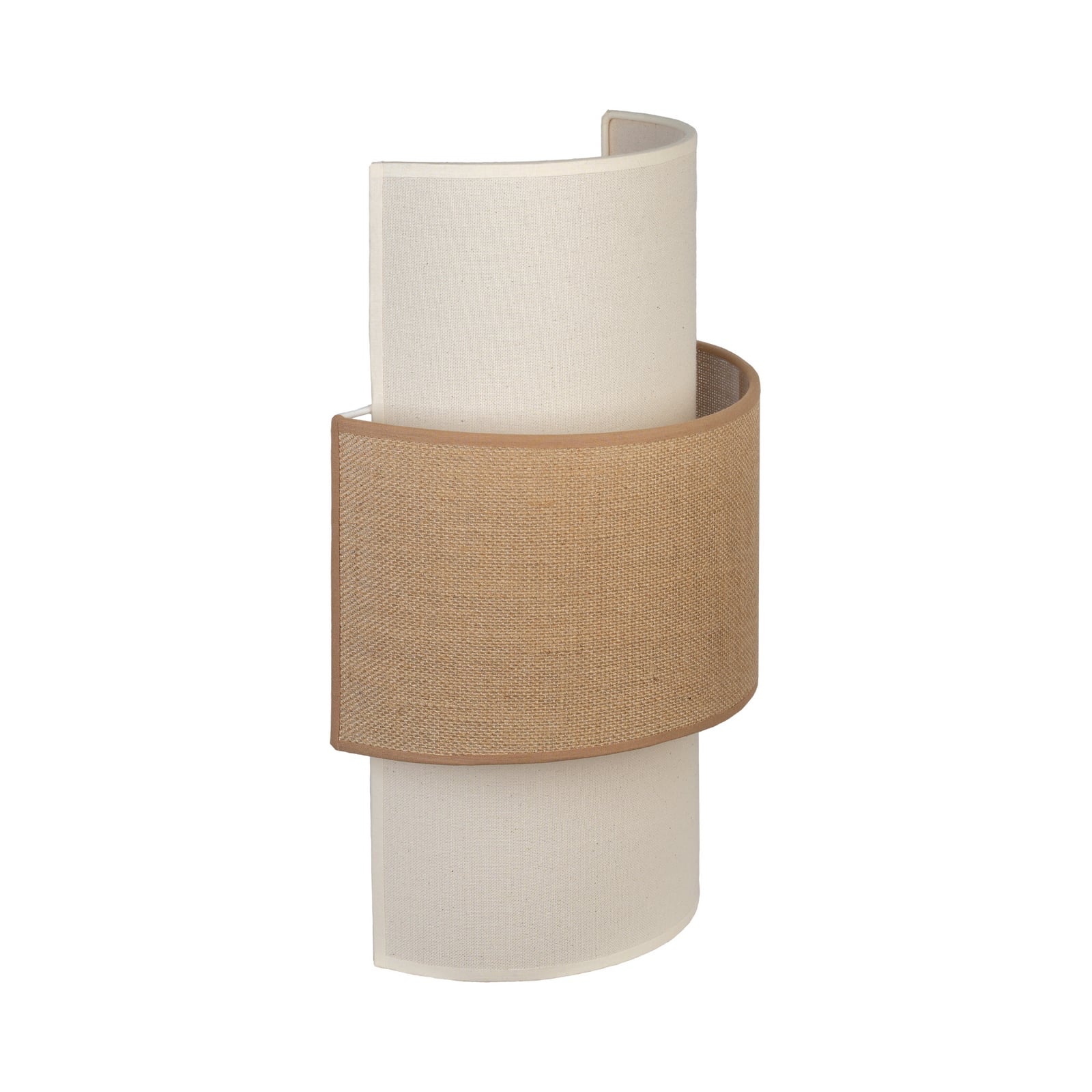 Nature vegglampe, krem/jute, høyde 41 cm, opp/ned – Duolla Nature vegglampe, krem/jute, høyde 41 cm, opp/ned – Duolla