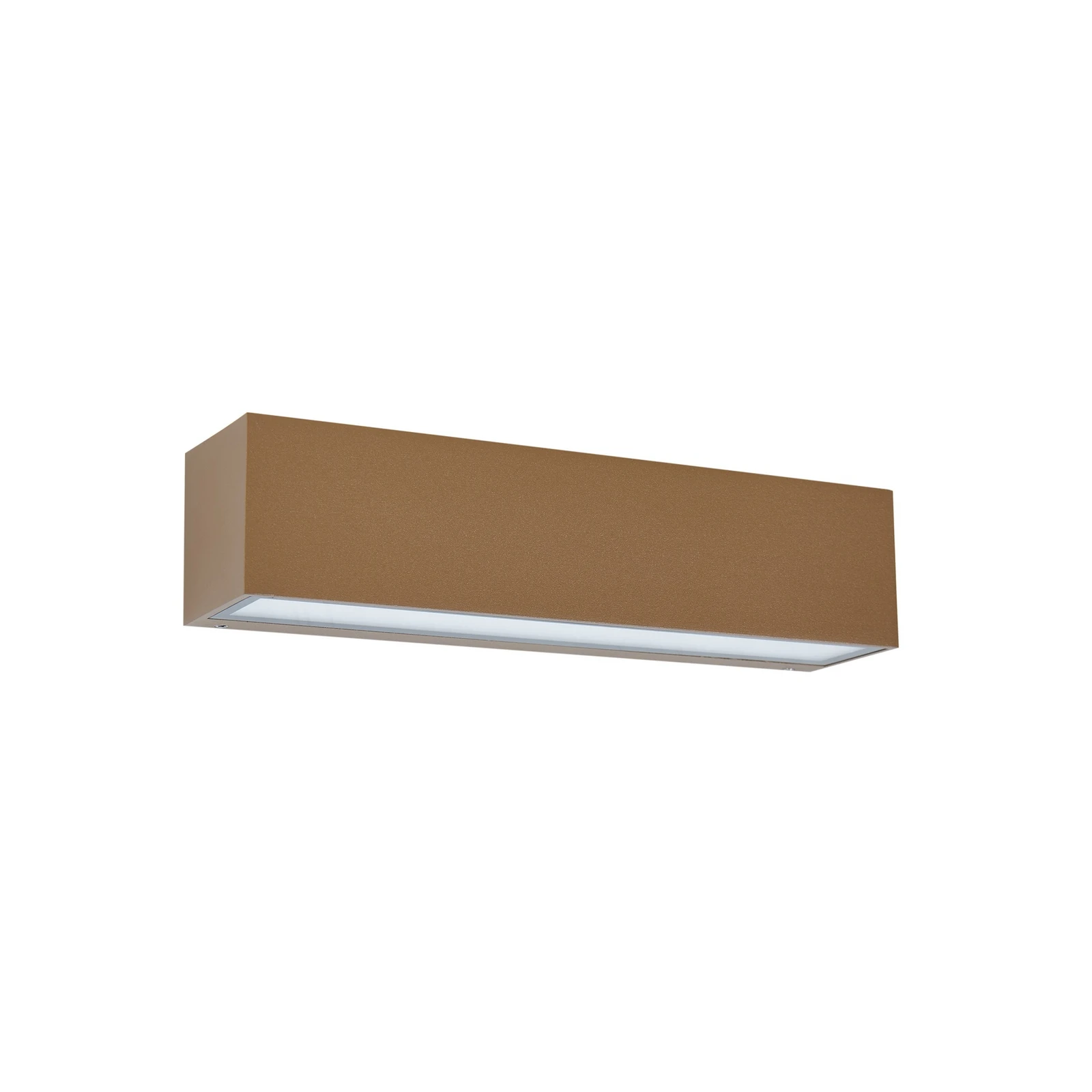 Lucande LED kültéri falilámpa Lengo, 25 cm, barna, lefelé irányuló, 3000K