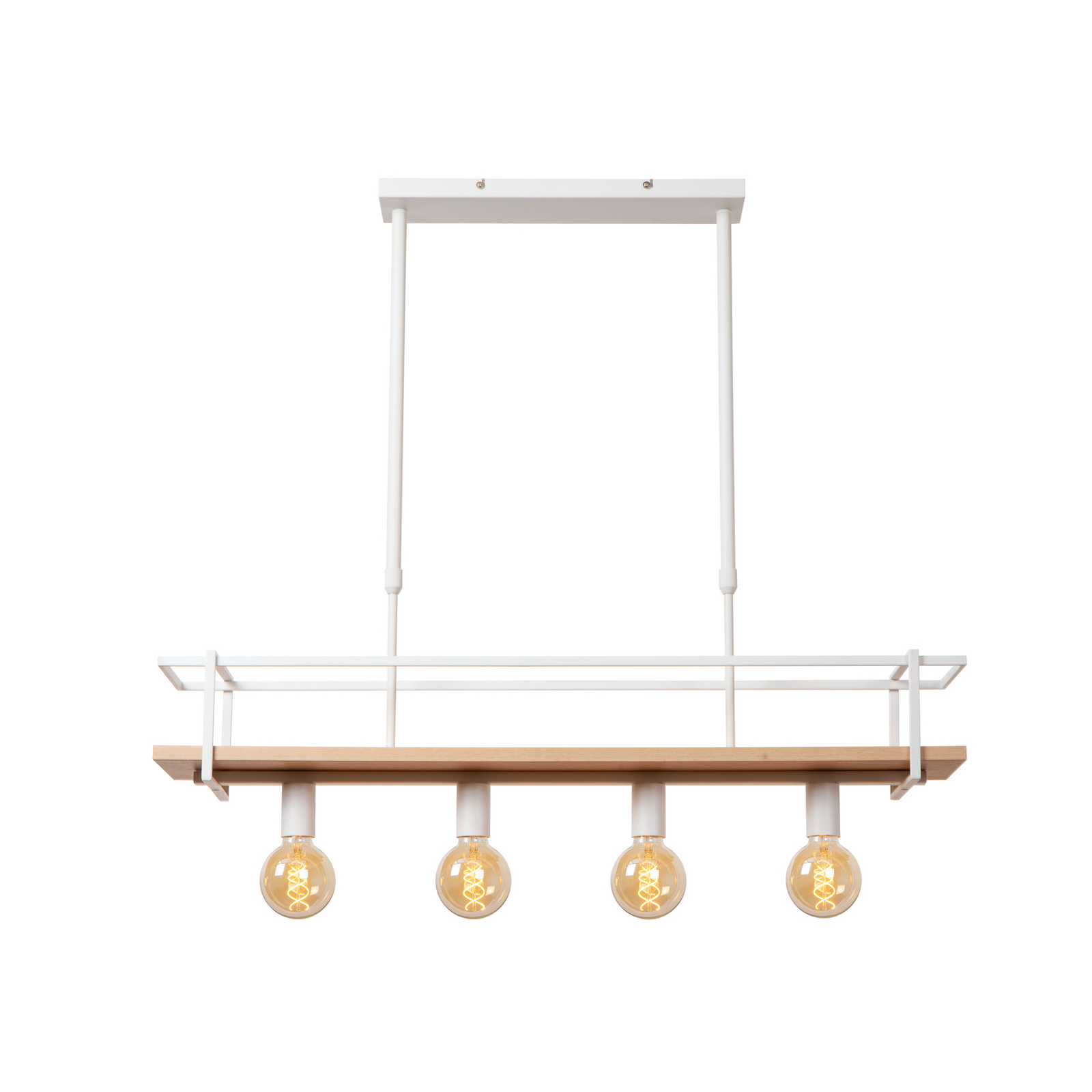 Riippuvalo Milonga, valkoinen, pituus 100 cm, metalli/puu