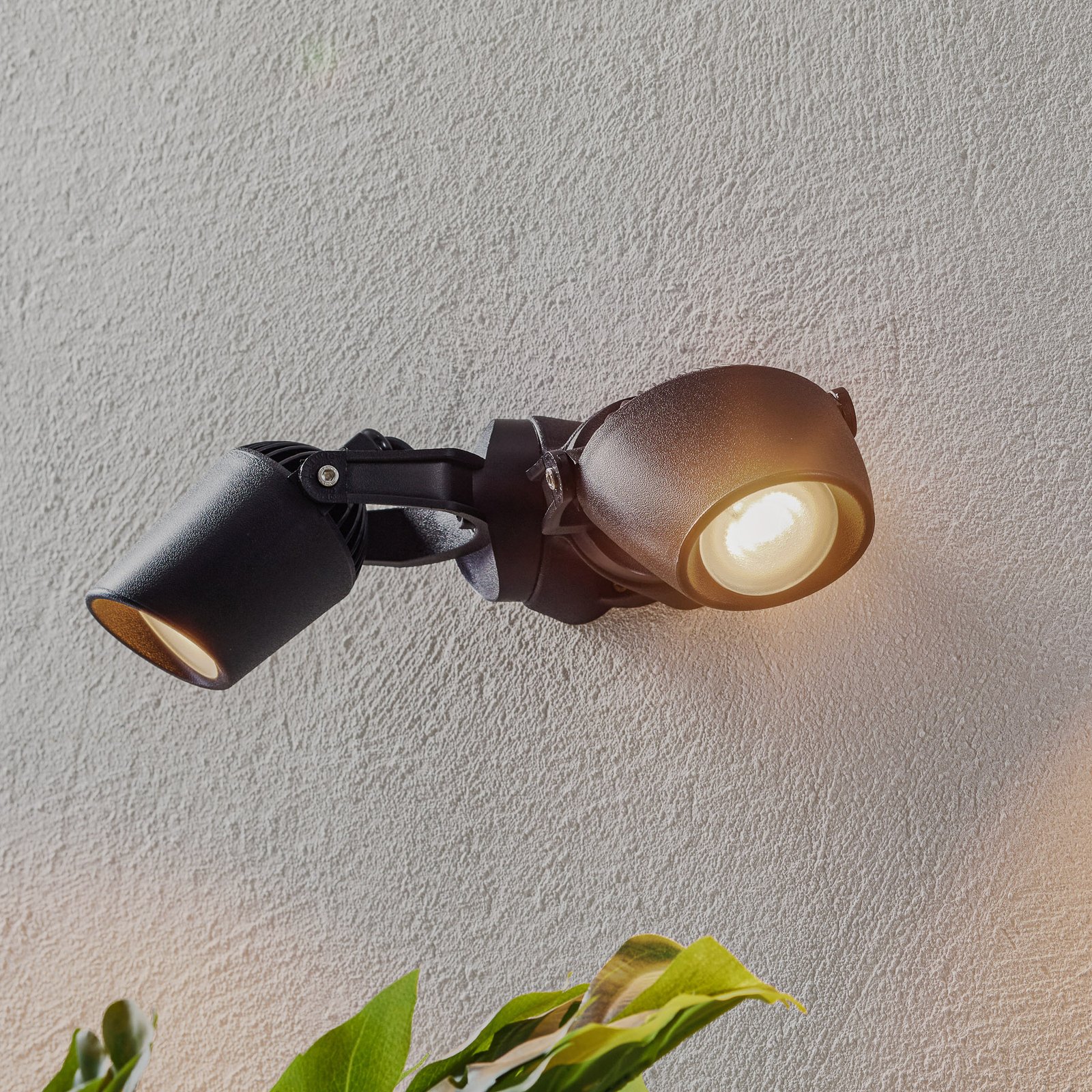 Spot Minitommy-EL 2-lamps CCT zwart/frosted