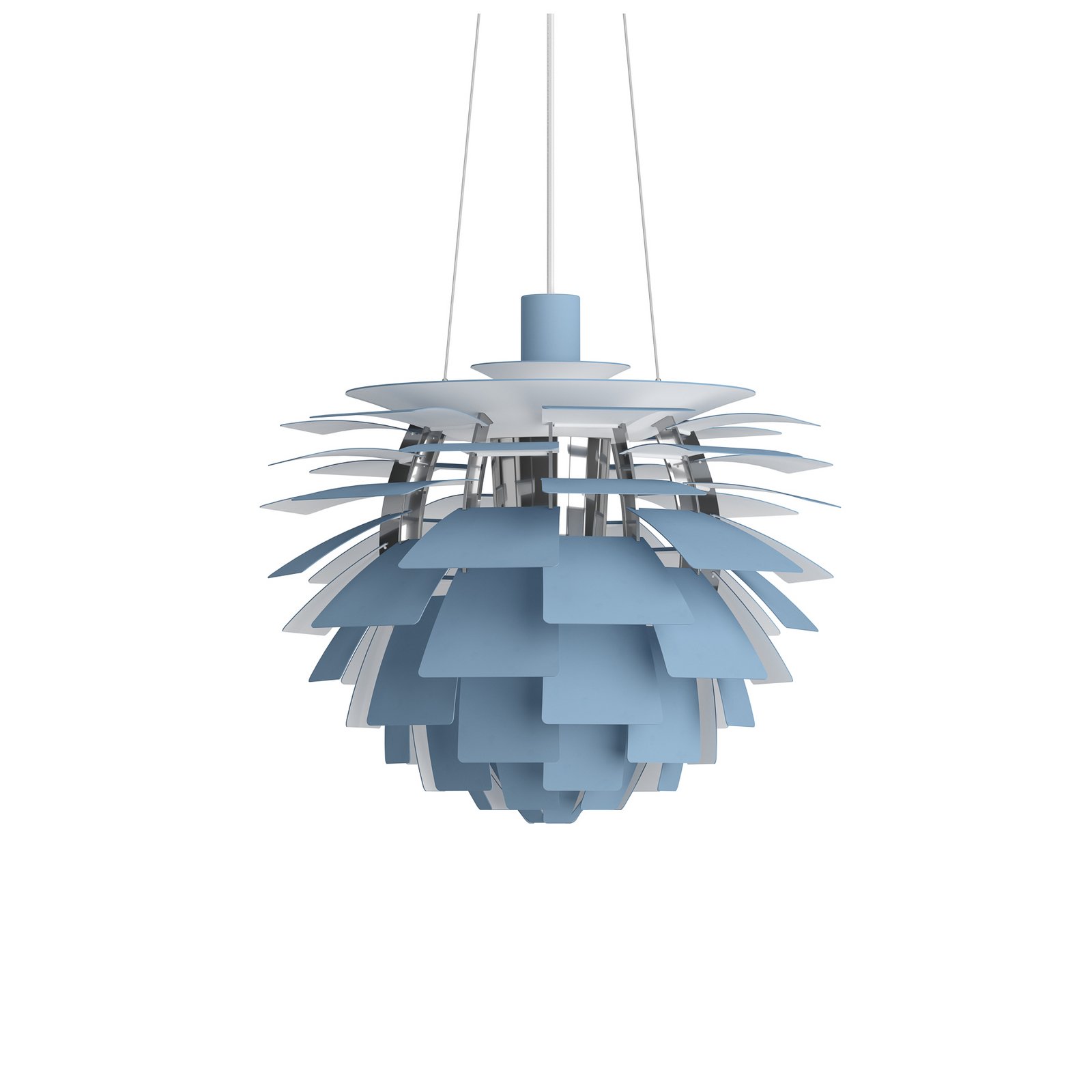 Hanglamp PH Artichoke blauw/chroom Ø 48 cm - Louis Poulsen