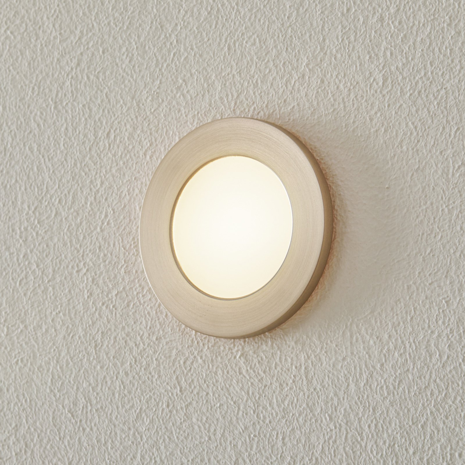 BEGA Accenta wall lamp round frame steel 315lm