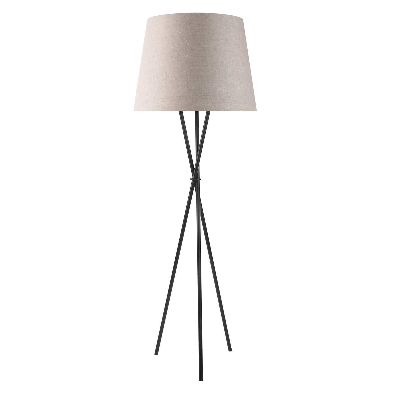 Ozonos Hailey LED floor lamp linen grey with AC-1