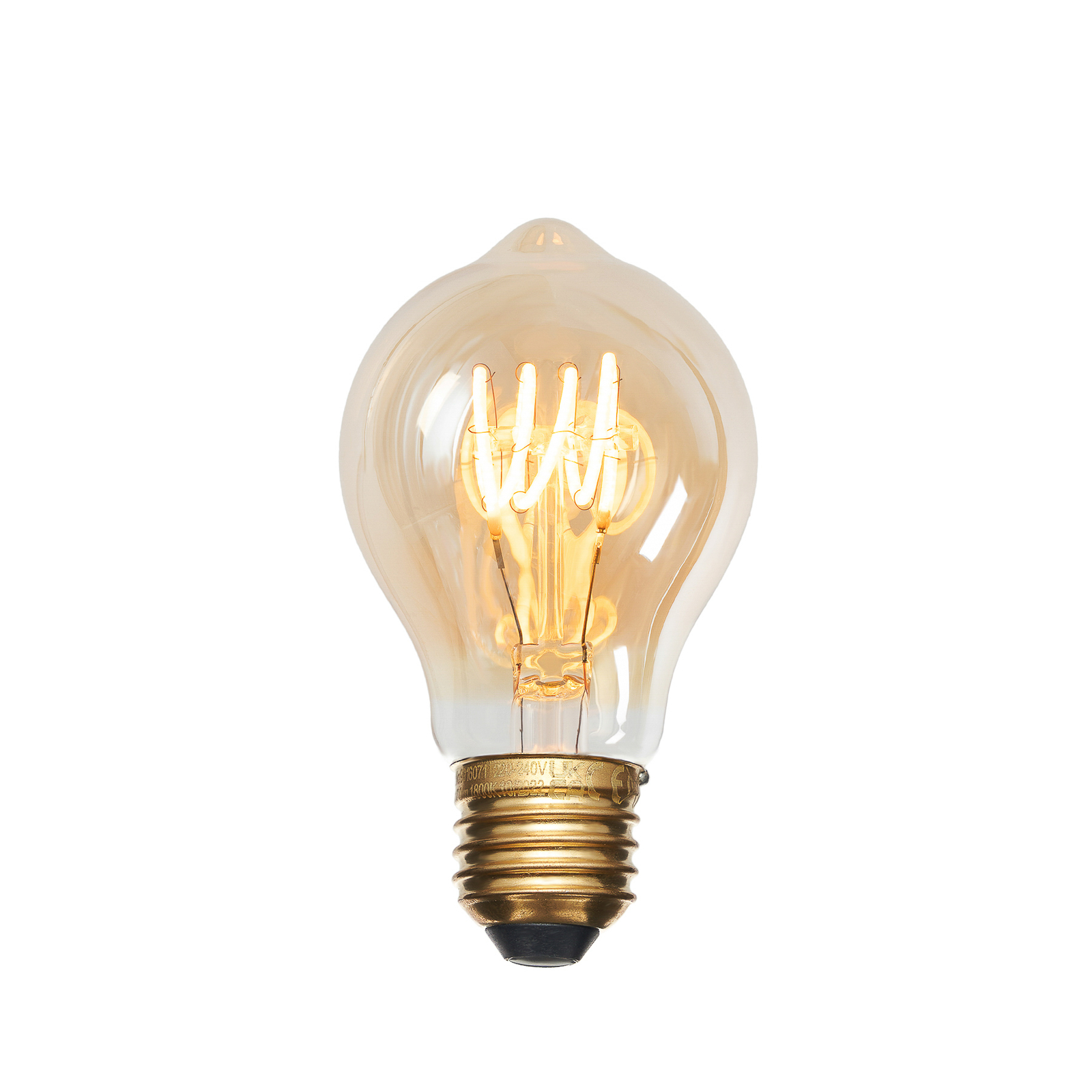 E27 3,8W LED-Filamentlampe, 1800K, 170 Lumen amber