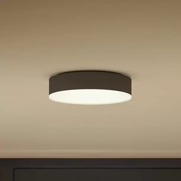 Lampenwelt Philips Hue Enrave LED-Deckenlampe 26,1cm schwarz