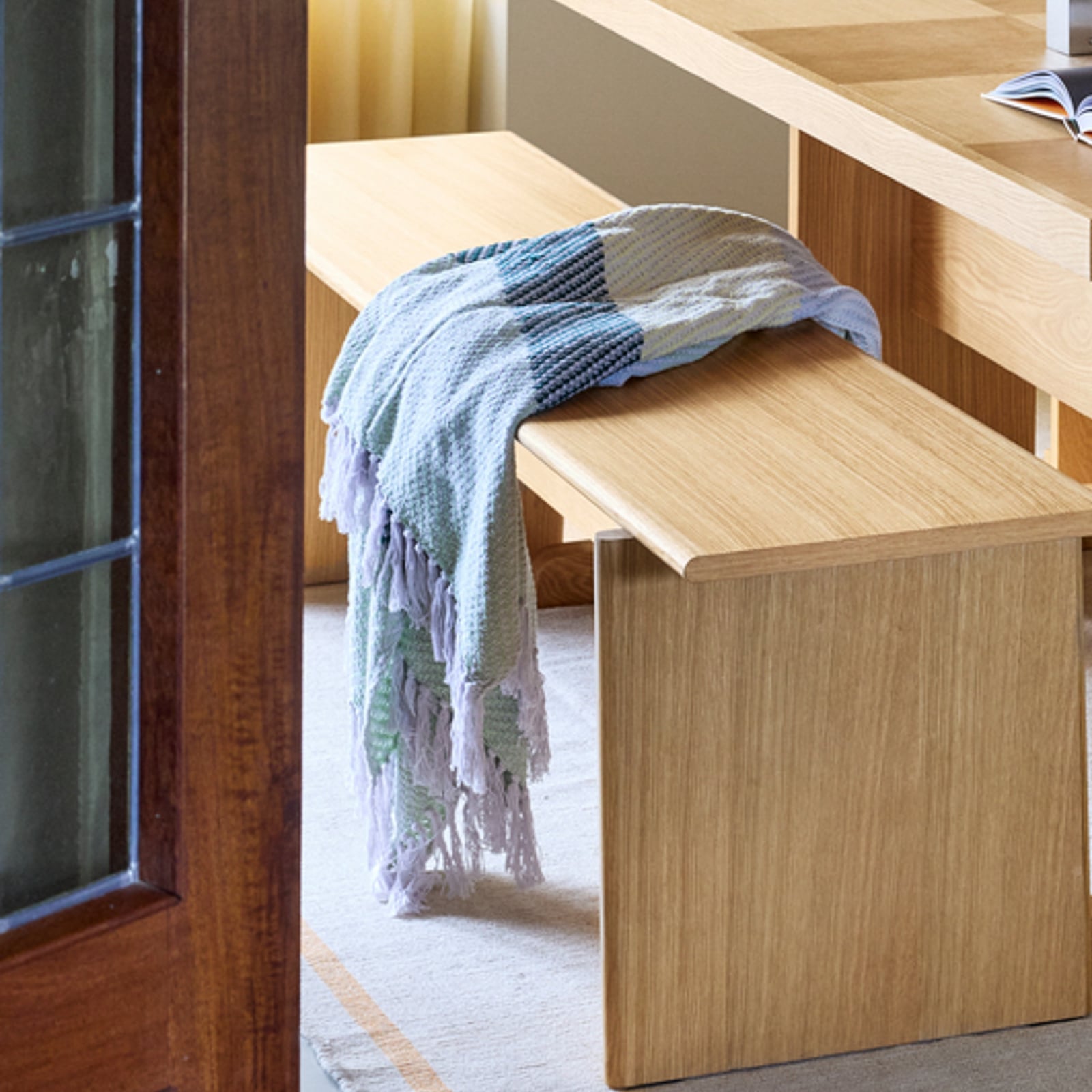 Couverture Ito jaune 200 cm - Hübsch