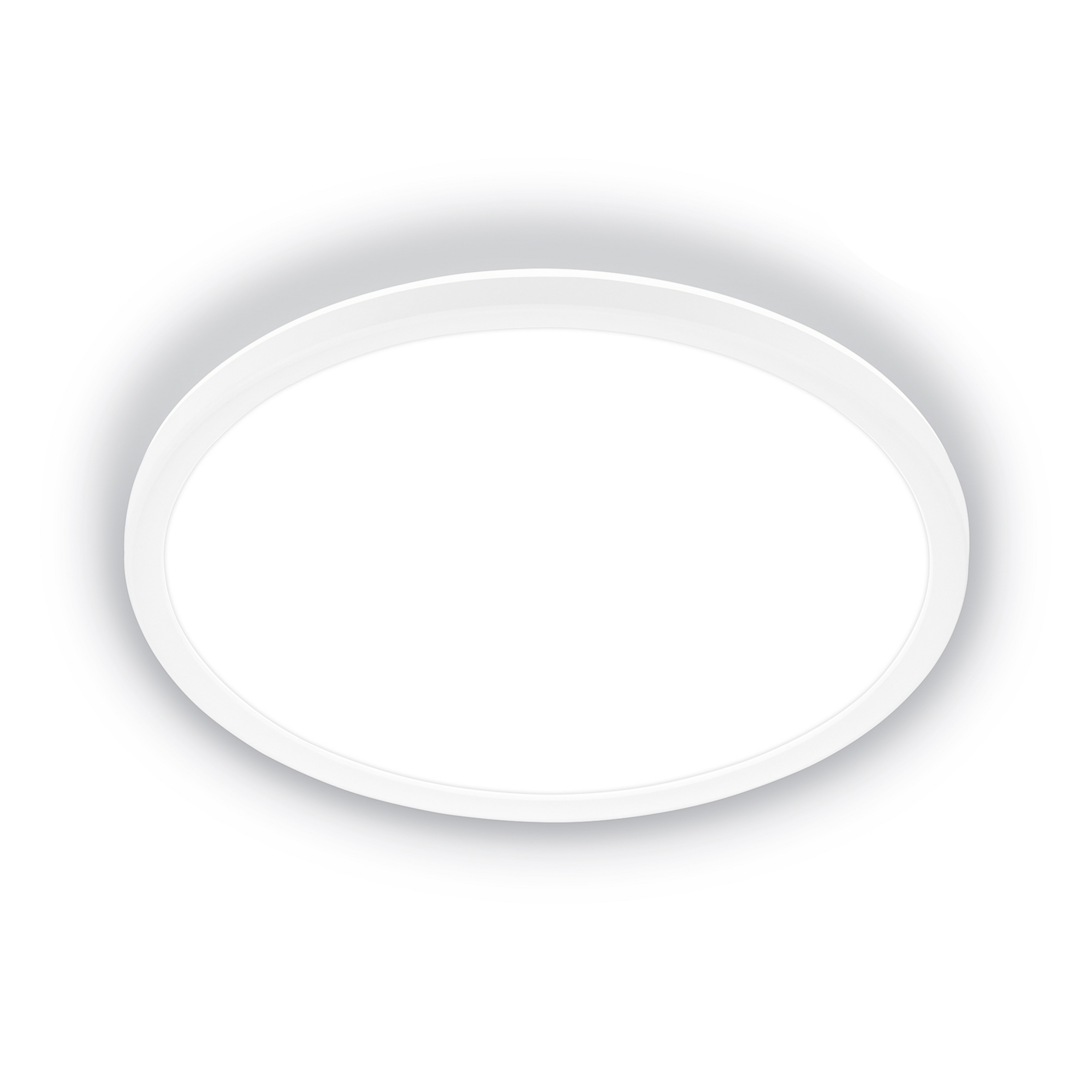 LED-Deckenleuchte Tava A, Ø 29 cm, Kunststoff, weiß