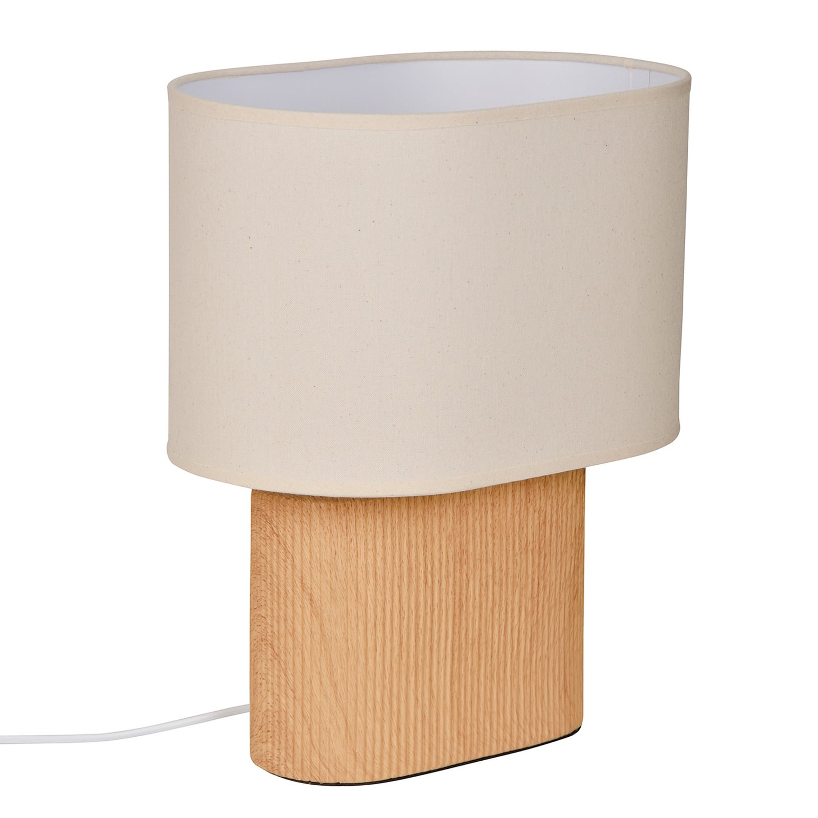 Lampada da tavolo Santorini in legno chiaro/beige, altezza 38 cm - COREP SAS