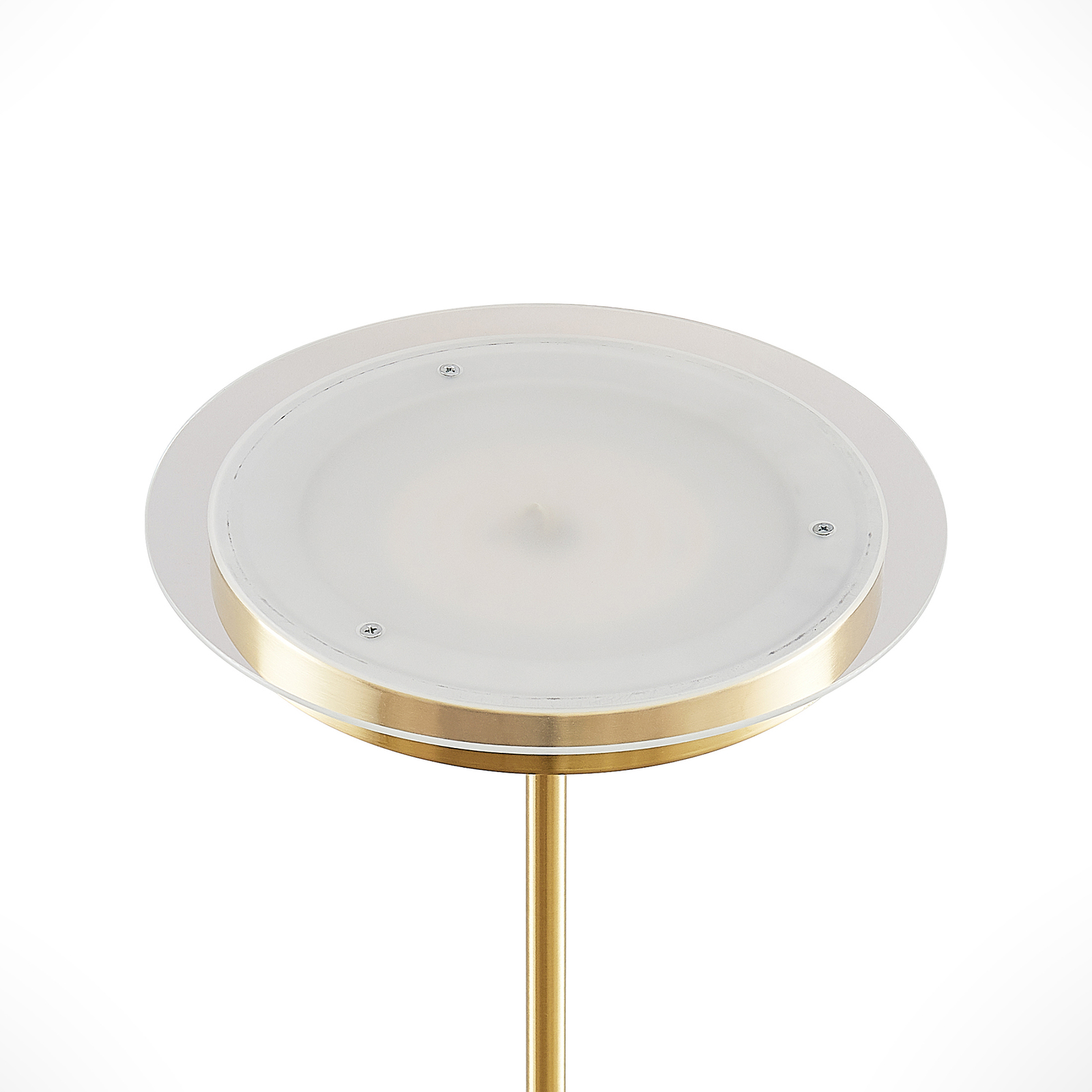 Lindby Sumani LED-Stehleuchte, rund, messing