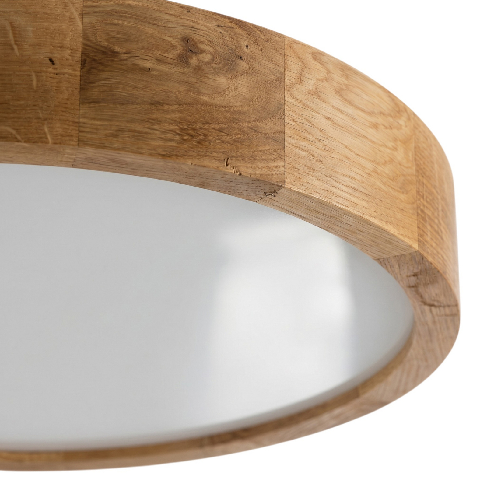 Deckenleuchte Cleo, Ø 57,5 cm, 5-flammig, Eichenholz, E27