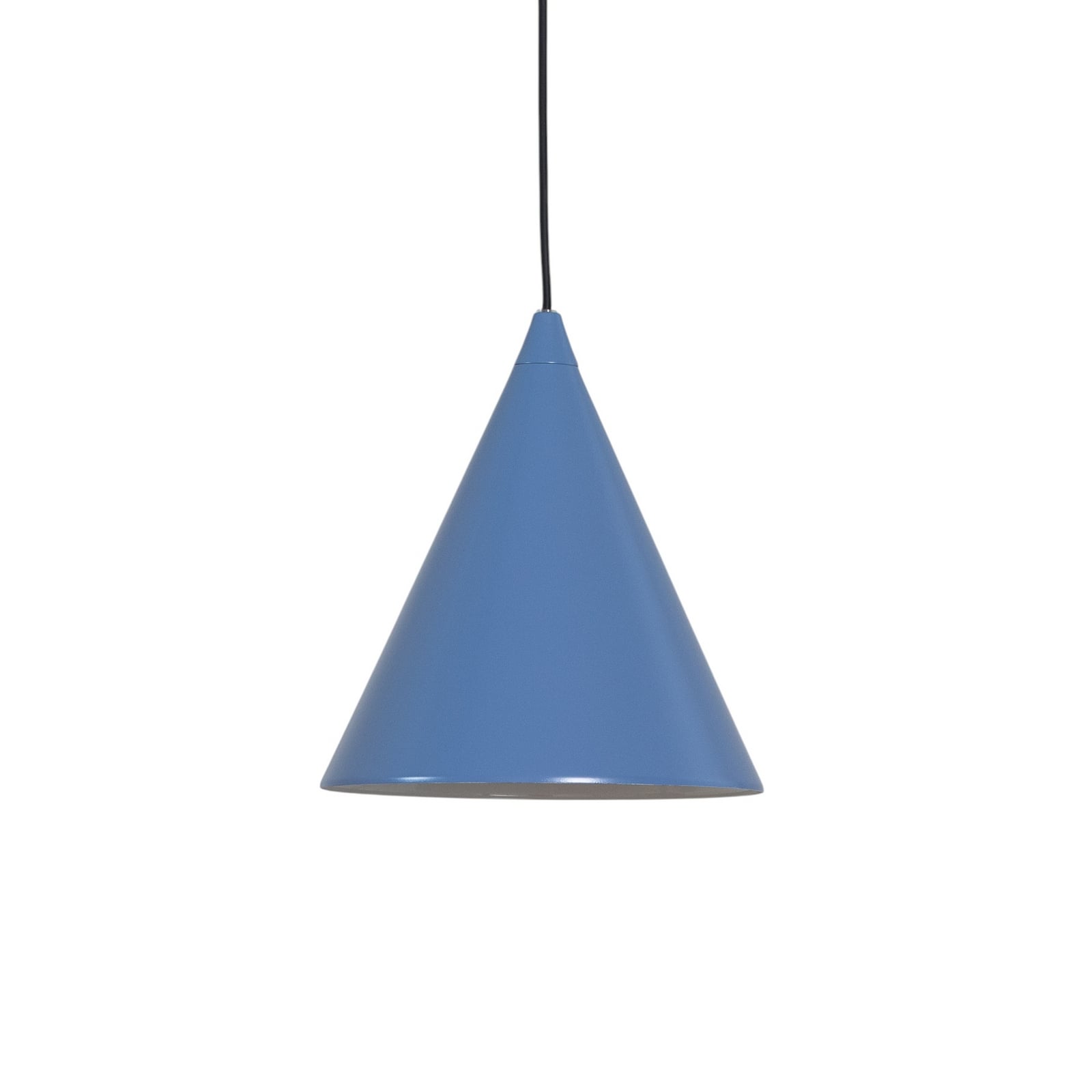 Żyrandol w kształcie stożka, metalowy, niebieski, średnica 24 cm – ALDEX