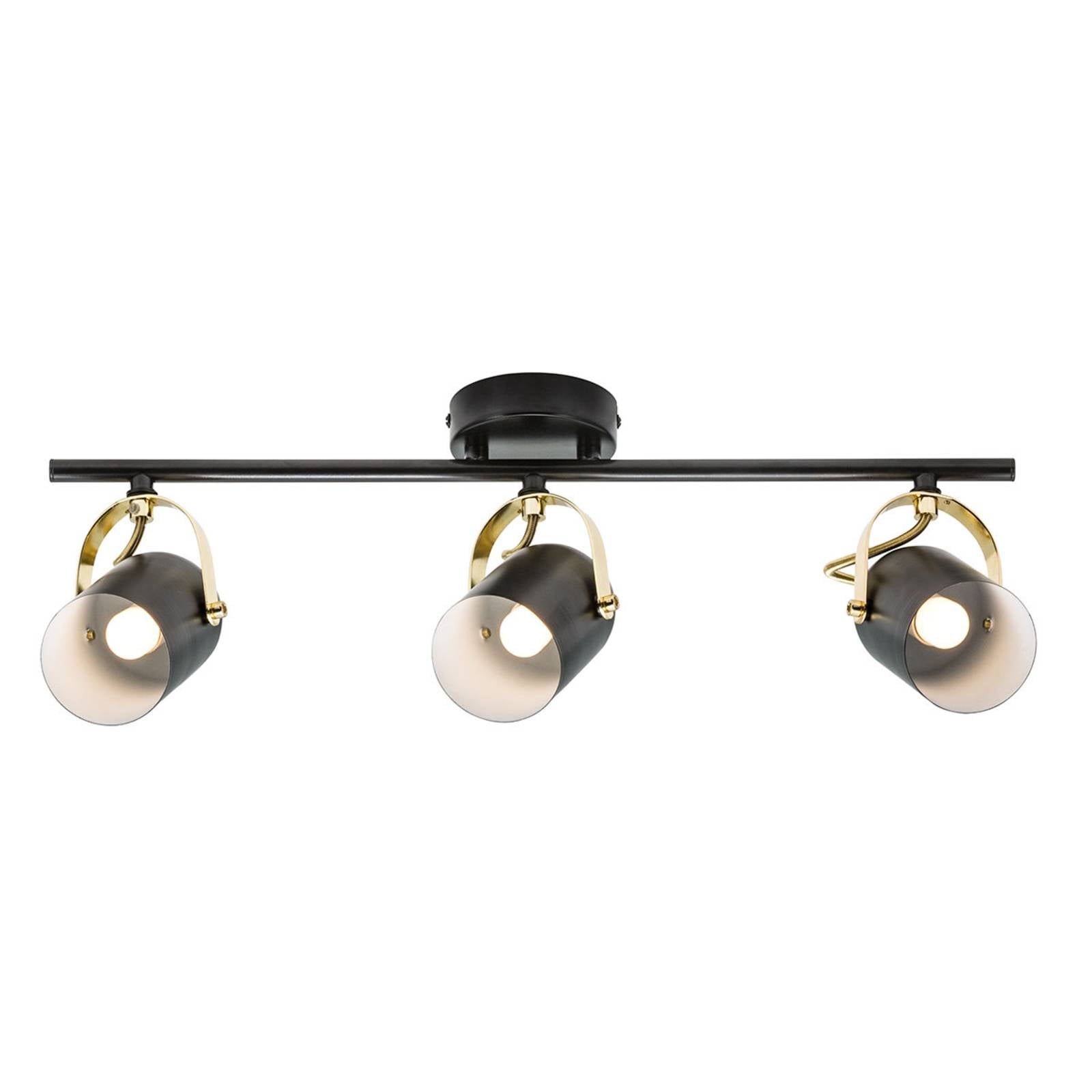 Nordlux Lotus ceiling spotlight, three-bulb - Living / Dining Room - Ceiling Light - dimmable - Modern - Black