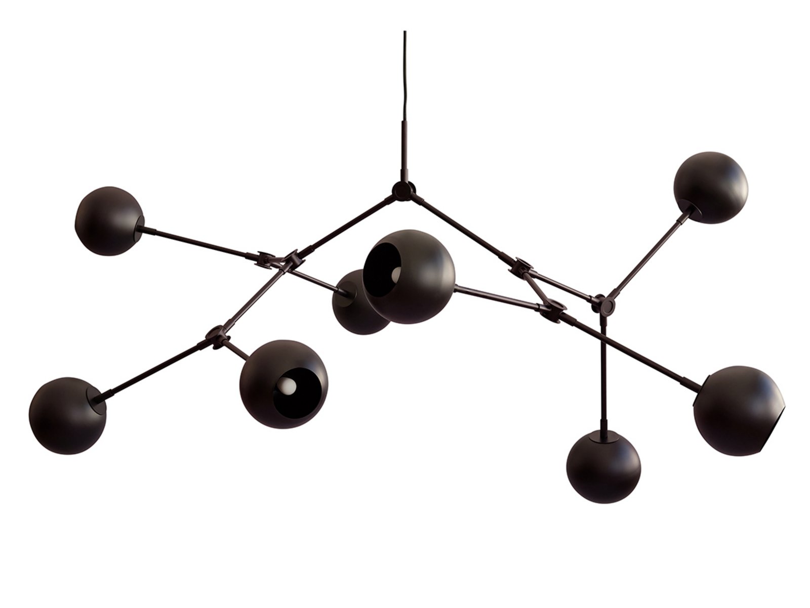 Drop Globe Chandelier Burned Black - 101 Copenhagen
