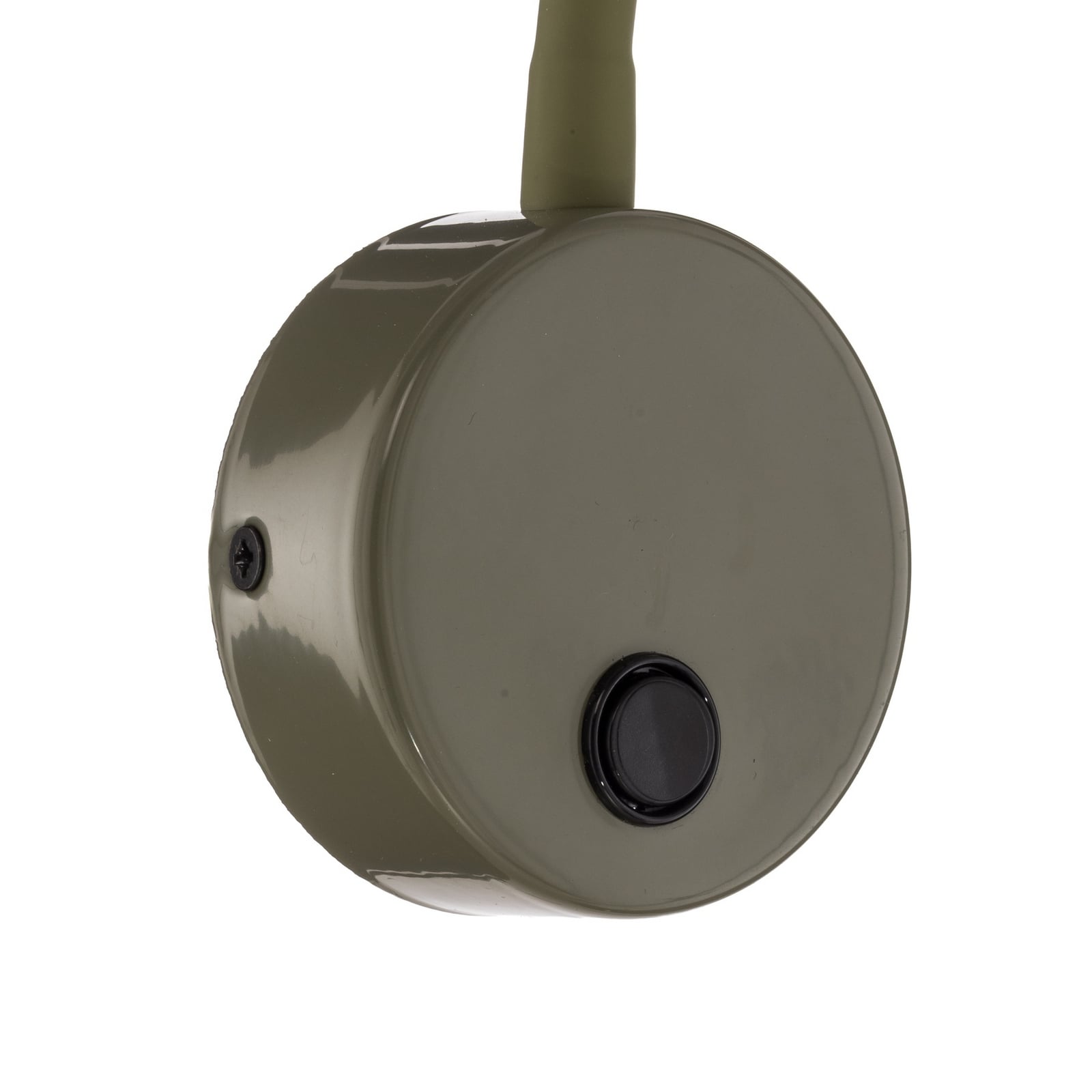 Applique Lagos, verde oliva/nero, G9, altezza 45 cm, metallo