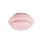 Plafonnier Leilani, rose, E27, Ø 35 cm, verre - Lucande