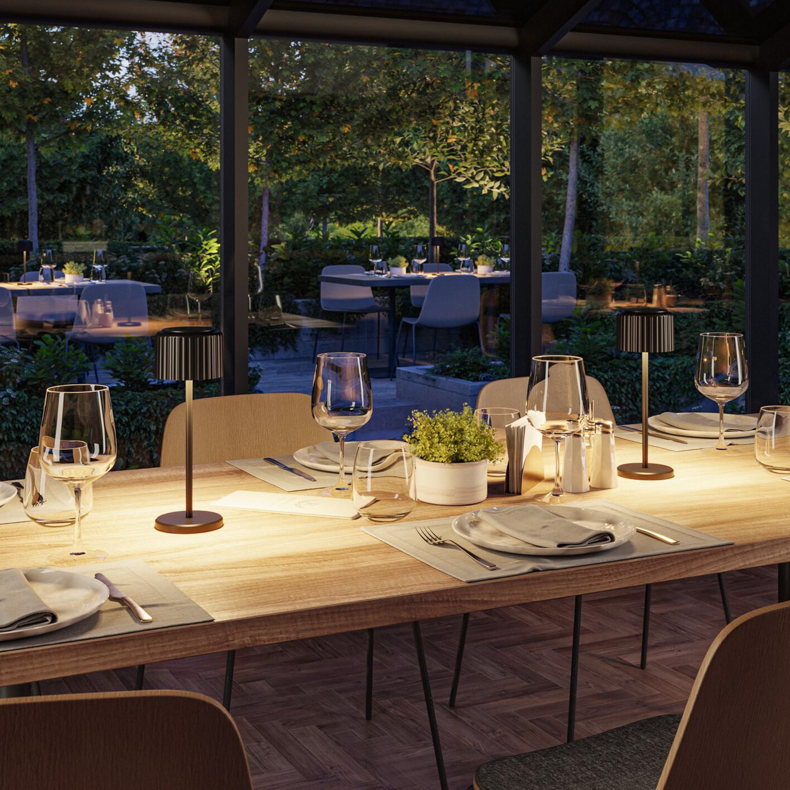 Lampa de masă solară LED Paulmann Else, negru, IP44 dimabil Lampa de masă solară LED Paulmann Else, negru, IP44 dimabil