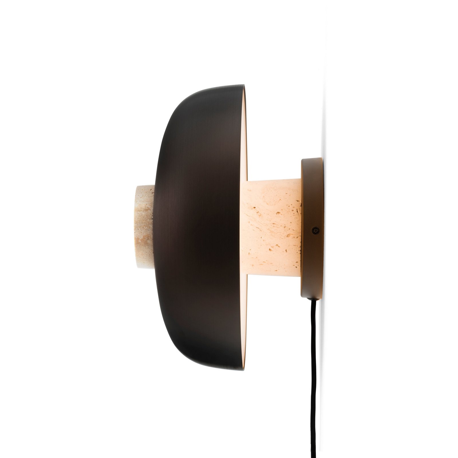 Reverse Applique Murale Sable Travertine/Bronzed Aluminium - Audo Copenhagen