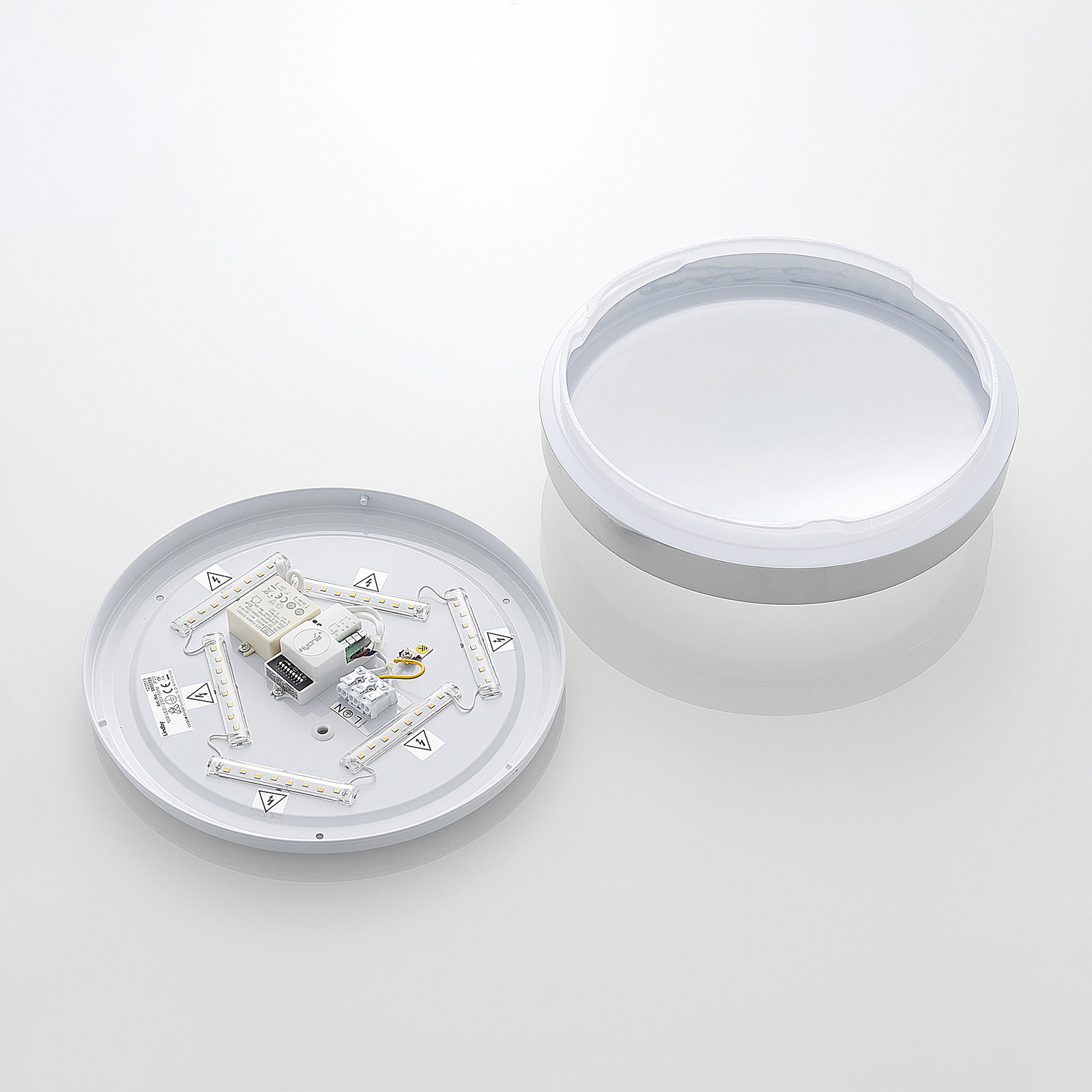 Lindby Camille LED-Sensor-Deckenlampe Ø33cm chrom