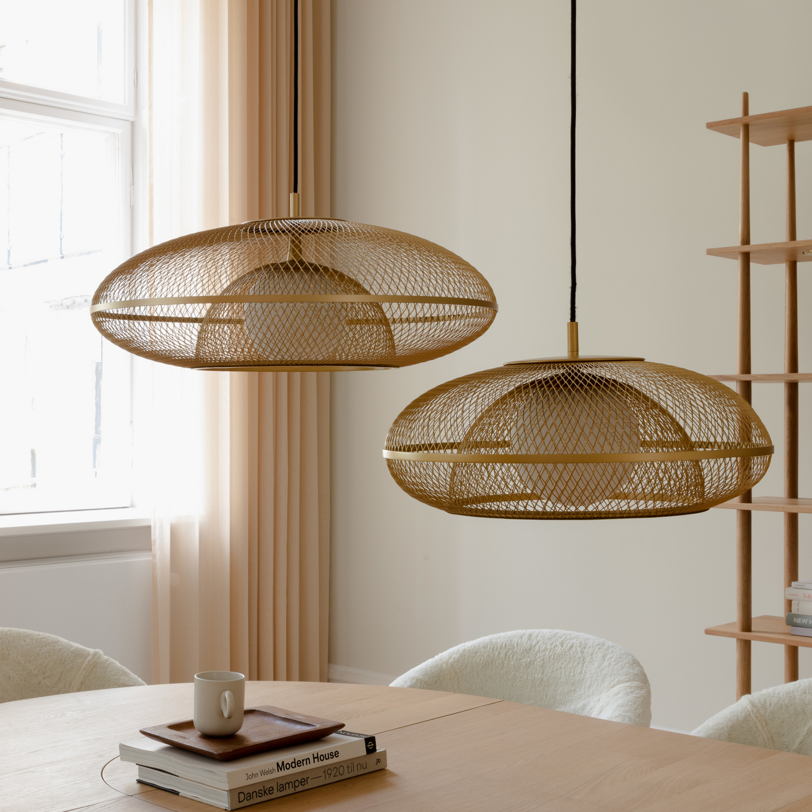 Suspension Faraday Medium couleur laiton, Ø 45 cm - UMAGE