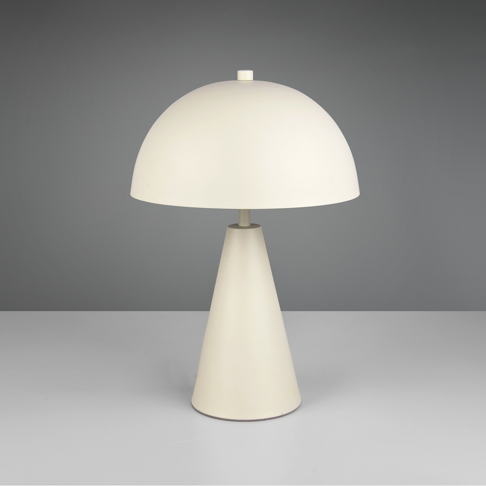 Alfie table lamp, light grey matt, metal, E27