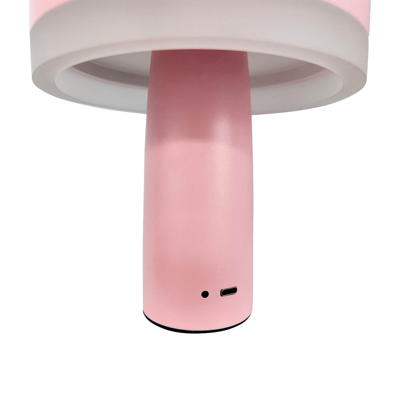 Dyberg Larsen LED table lamp Porter, pink, height 16 cm