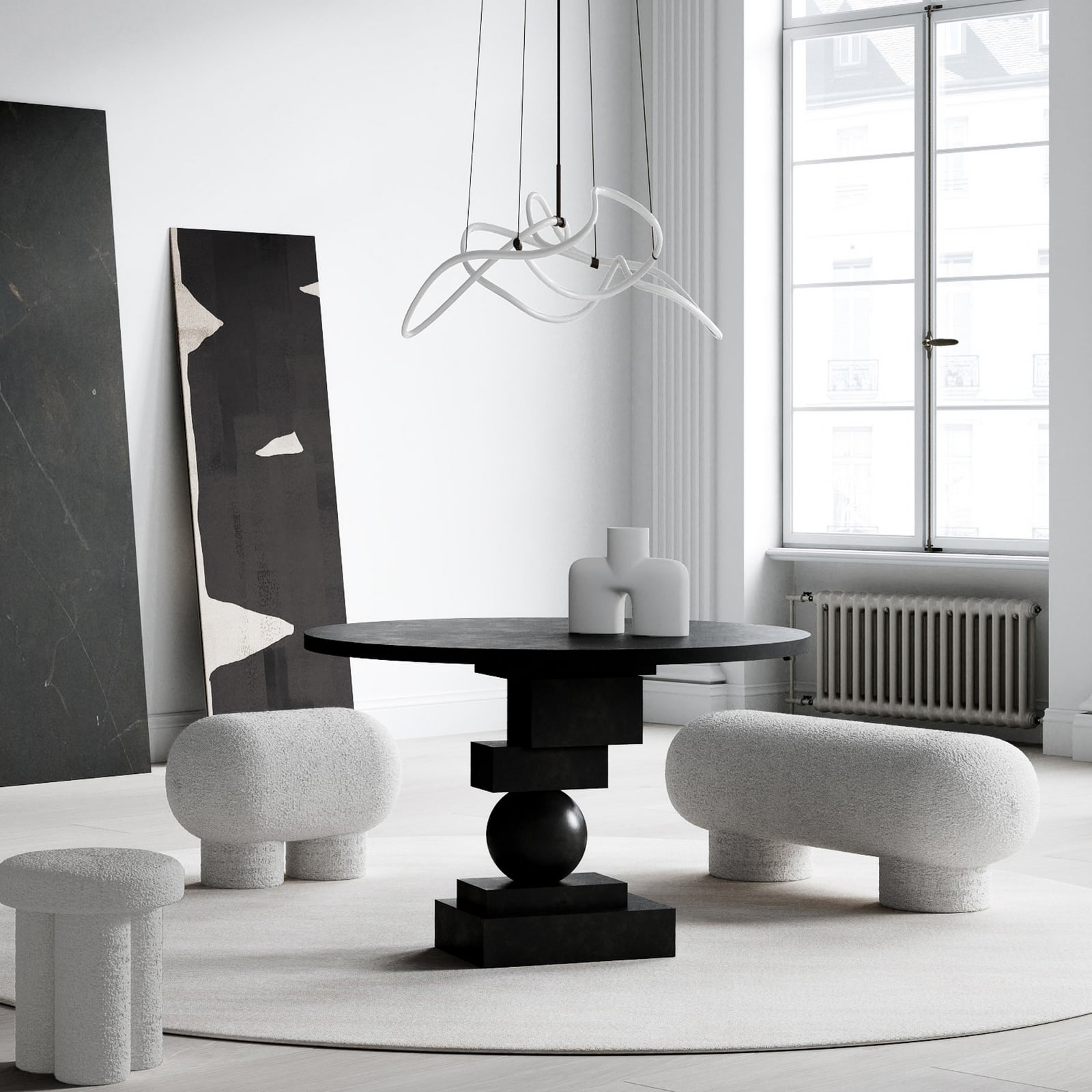 Ghost LED-hengelampe, 116 cm, neon - 101 Copenhagen