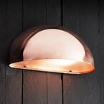 Wall light Bergen, semicircular, copper