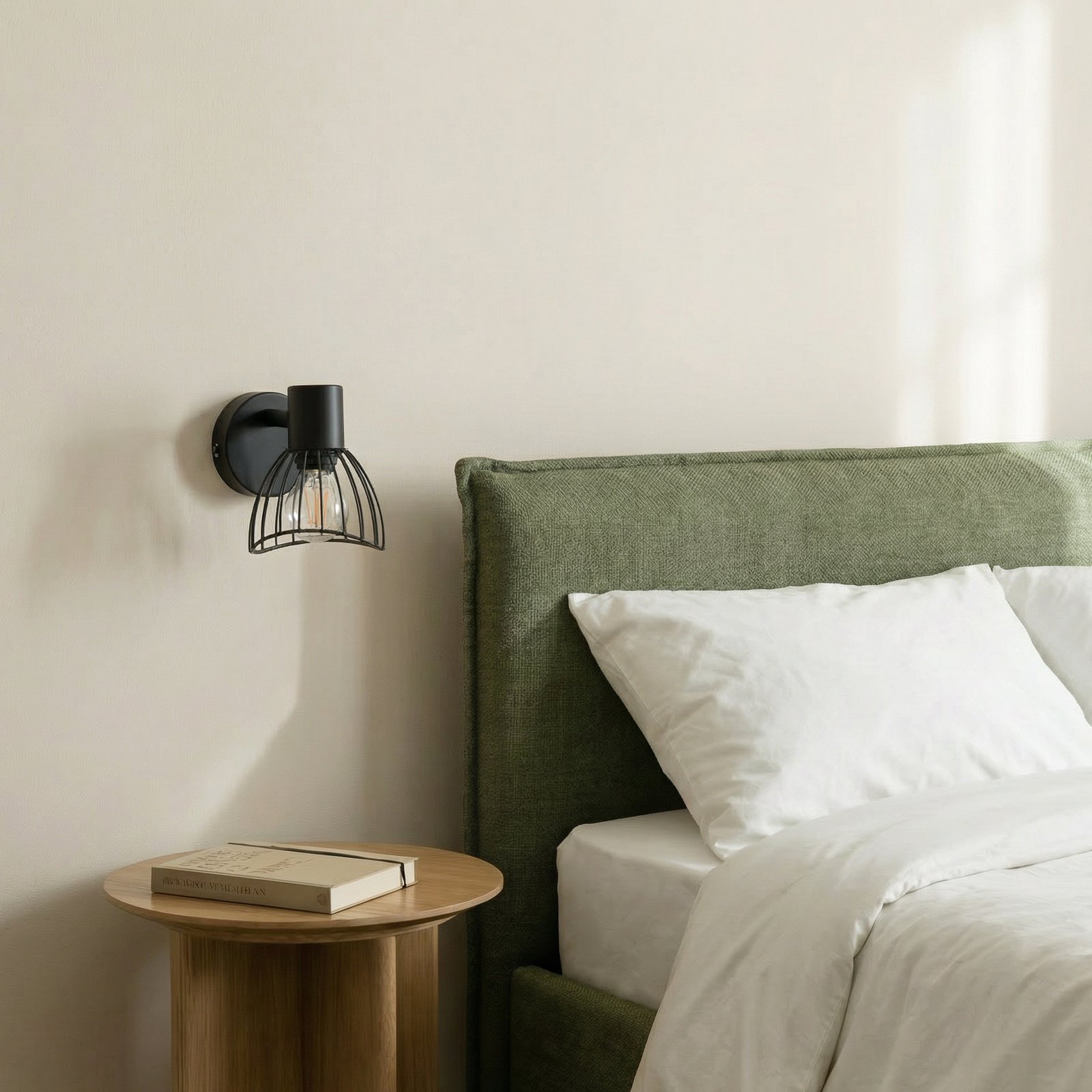 Lindby taklampa Piena, svart, 1 lampa, metall, Ø 9,3cm