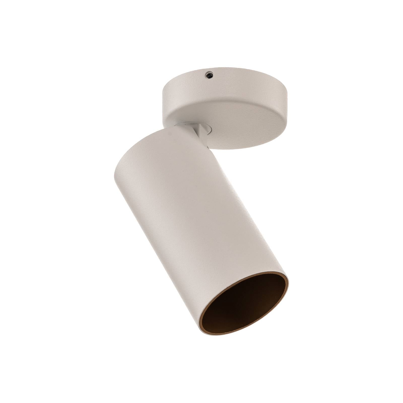 Deckenstrahler Mono I weiß, innen gold, 1-fl.