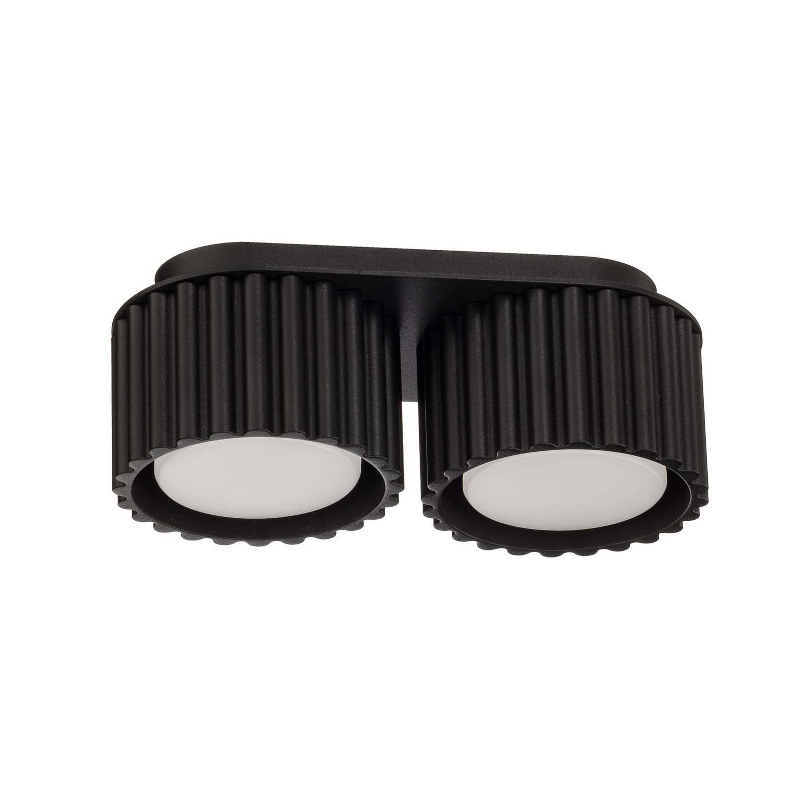 Taklampe Aura 2, svart, 2 lyskilder, lengde 21 cm, GX53 Taklampe Aura 2, svart, 2 lyskilder, lengde 21 cm, GX53