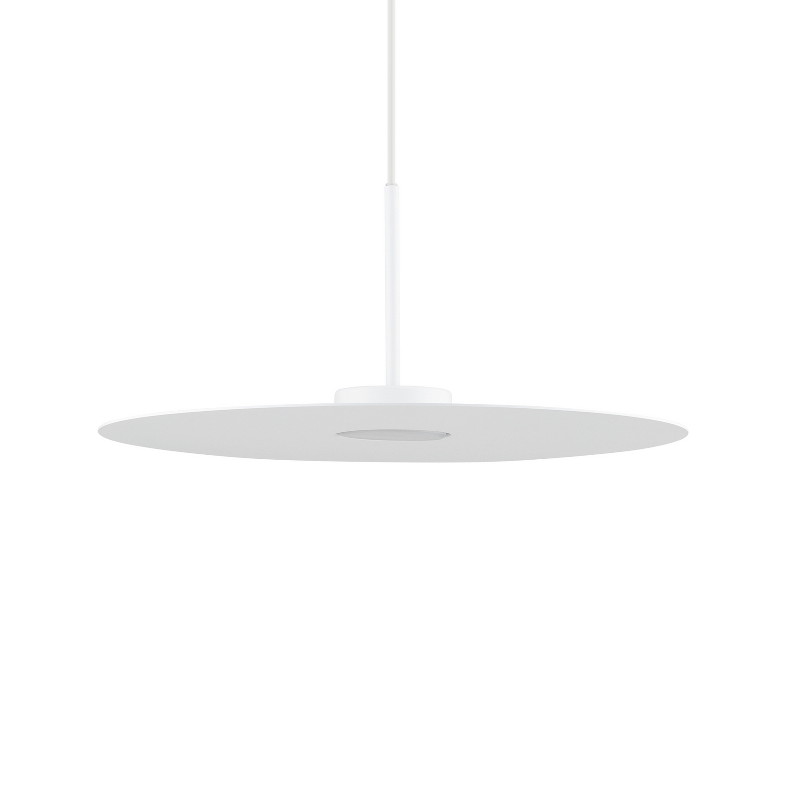 Závěsné světlo Simone, bílé, ocel, Ø 40 cm, GX53