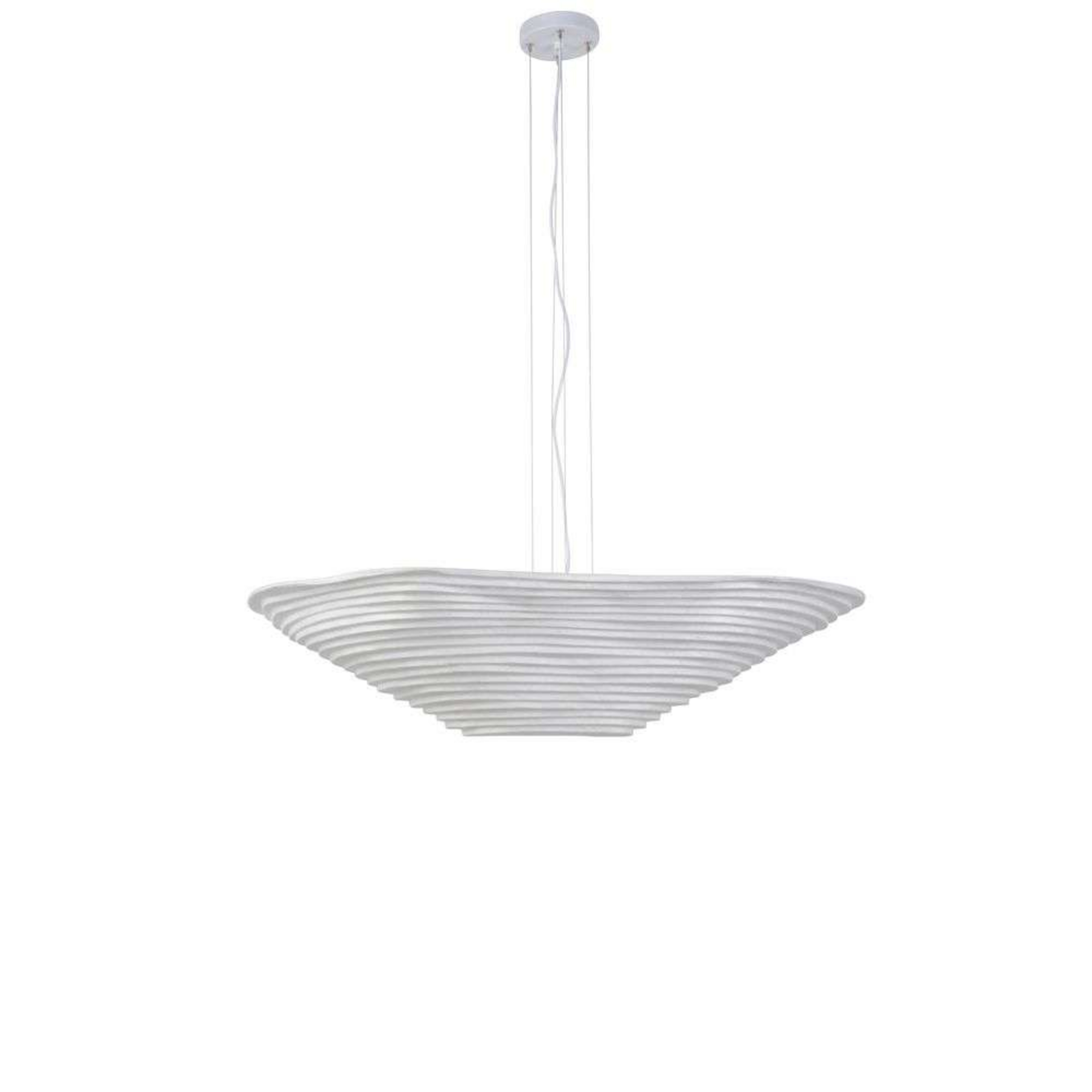 Nebuli hanglamp L, 2-lamps, lengte 100 cm, wit - Forestier