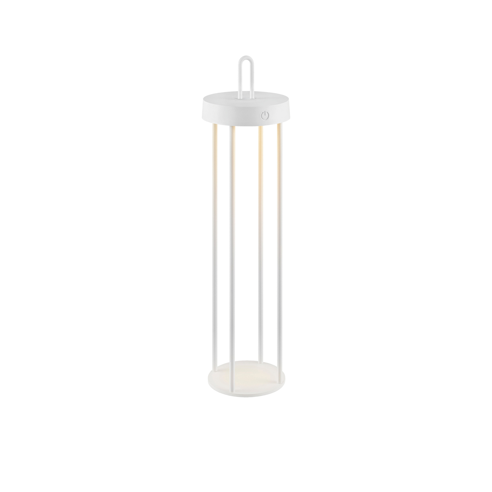 JUST LIGHT. Anselm LED-bordlampe, hvid, 50 cm, jern