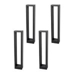Lucande LED-Wegelampe Jupp, 4er-Set, 60 cm, anthrazit, IP54