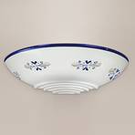 Bassano - beautiful ceramic wall light, blue