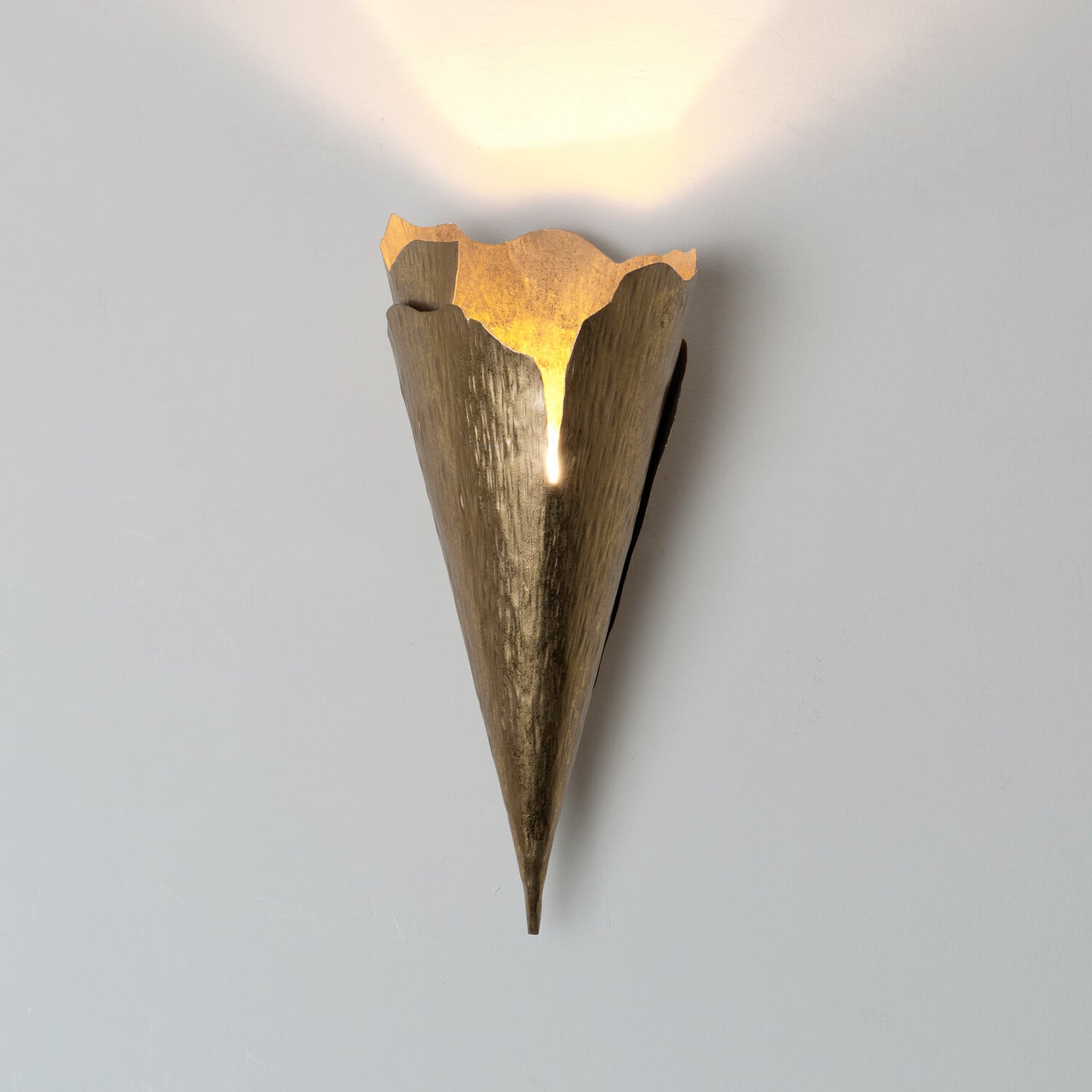 Holländer Aplică de perete GINGKO QUATTRO aurie înălțime 31 cm metal G9 - Camera de zi / sufragerie