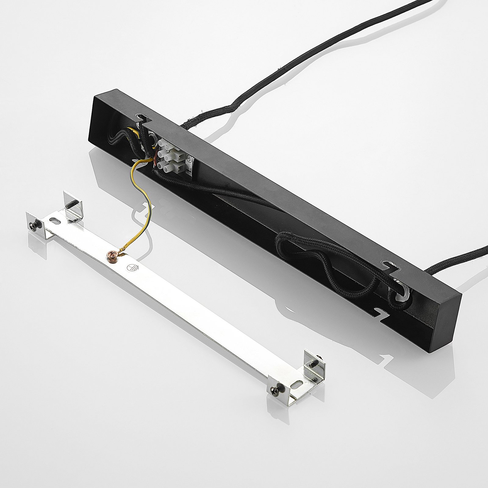 Philika Hanglamp Smoke/Wood/Black - Lindby