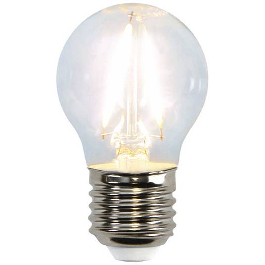 Mini globe LED bulb E27 G45 2 W 2,700 K filament