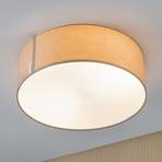 Paulmann Mari ceiling light fabric lampshade beige