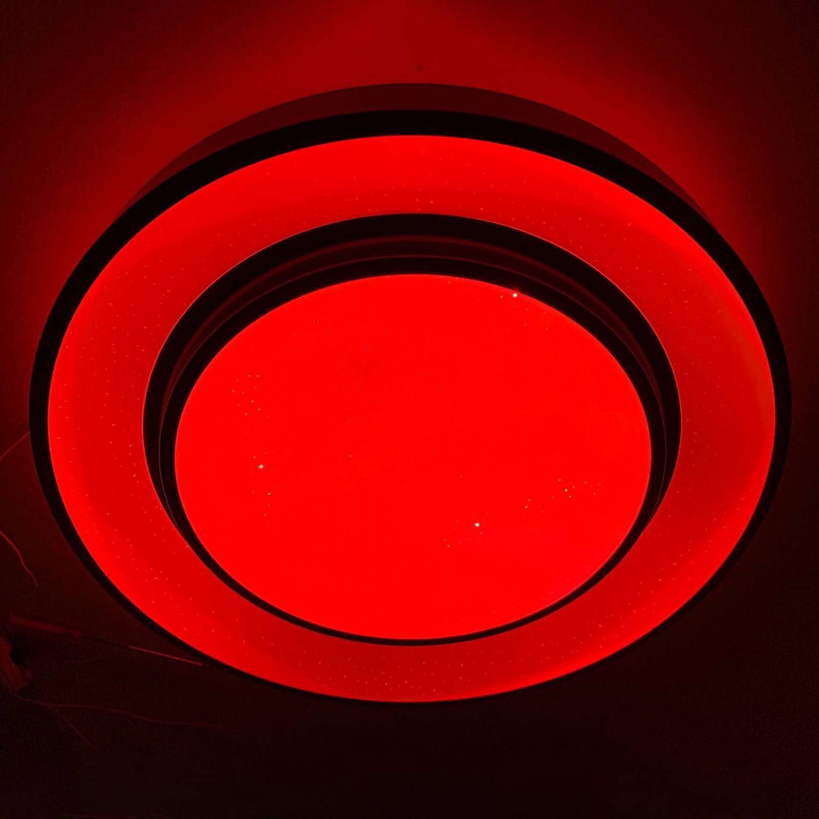 Lindby Gamino LED ceiling light, RGBW, CCT, 48 cm