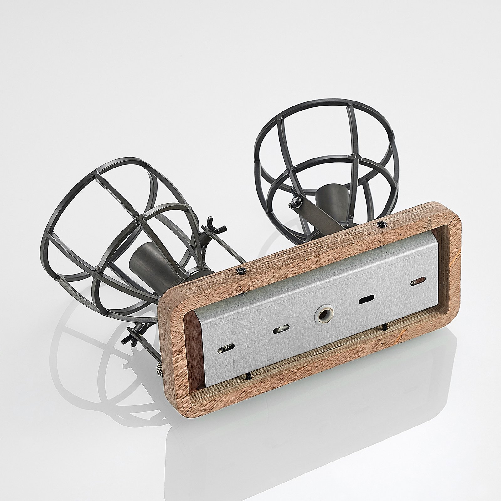 Rutger 2 Kattovalaisin Wood/Black - Lindby