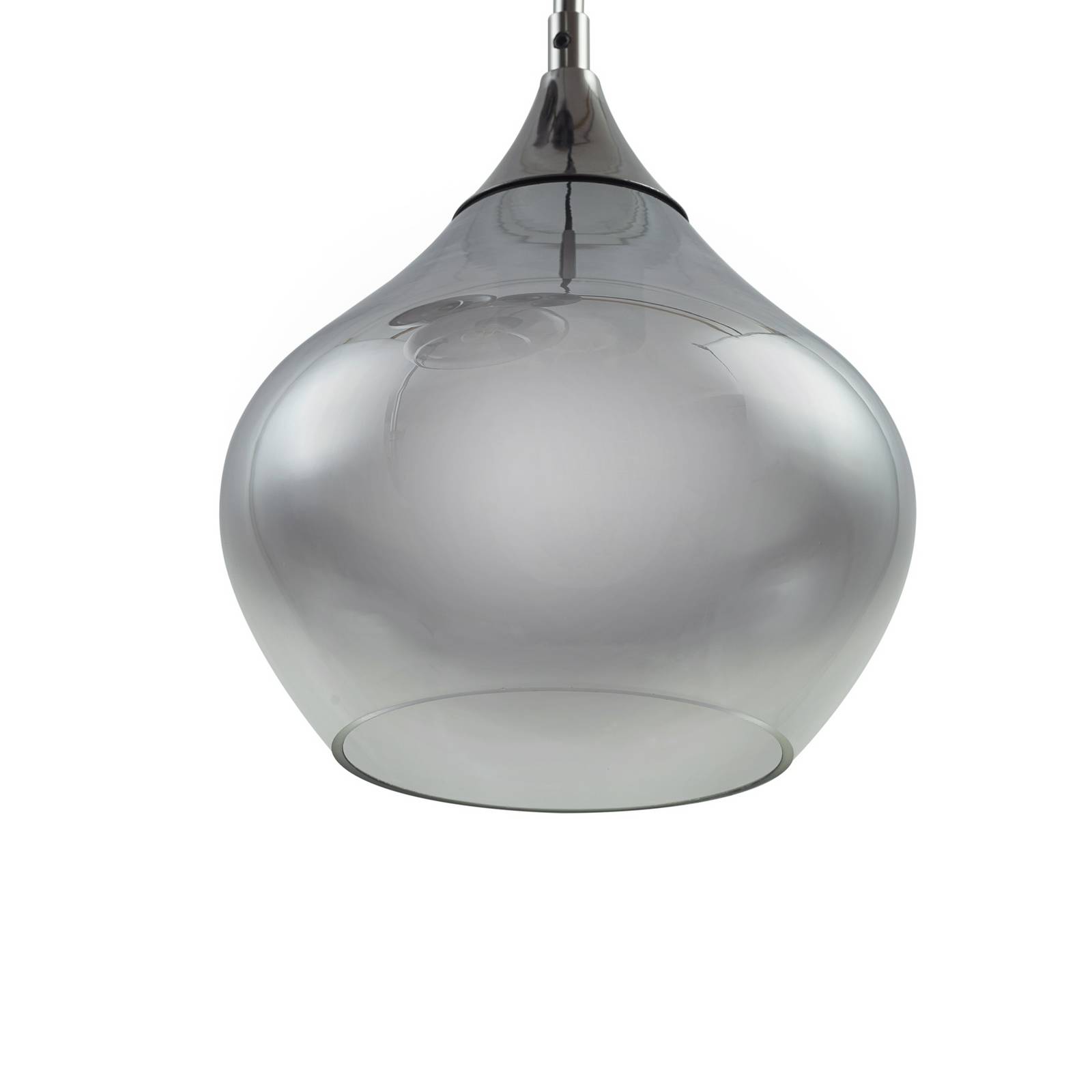Lampa wisząca Lucande Jarven, 7-punktowa, czarny, szkło
