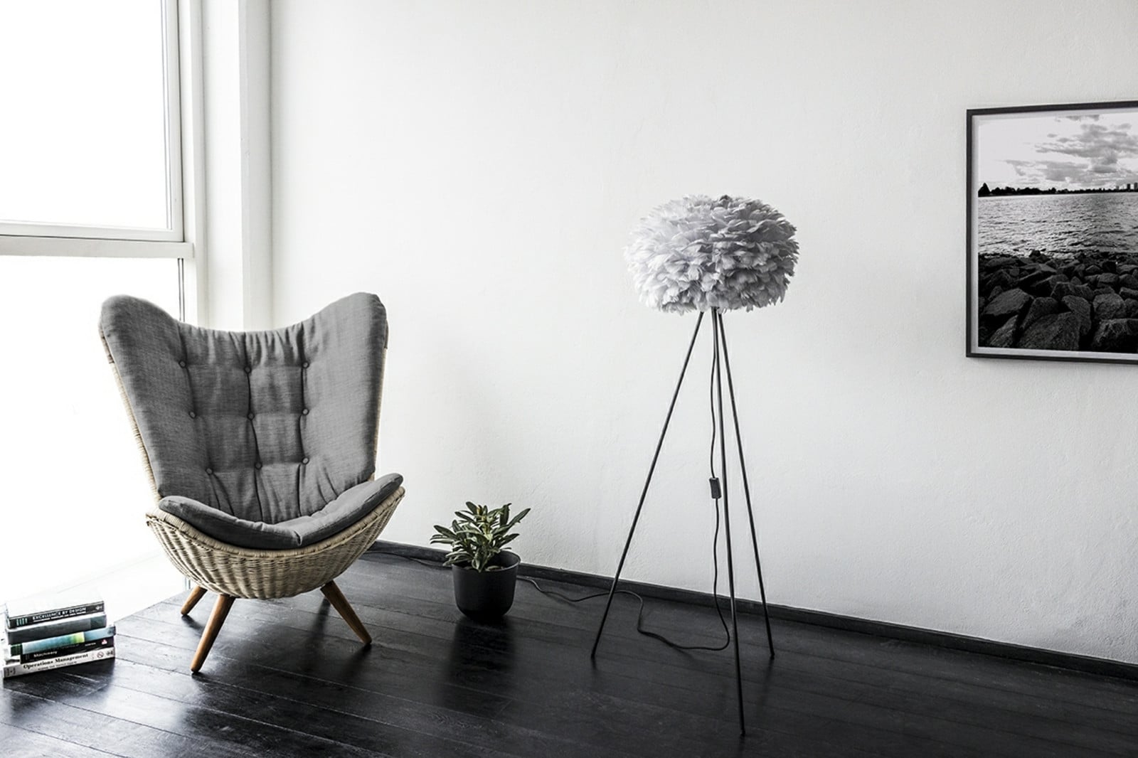 Eos Gulvlampe Medium Grå/Sort UMAGE - Stue - Andet